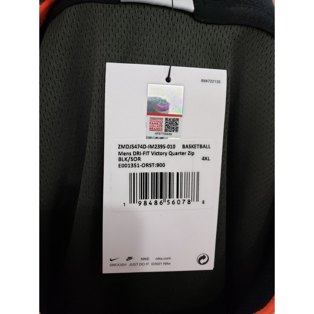 NEW SIZE MENS 4XL - Nike Oregon State Beavers quarter zip pullover long sleeve - Picture 4 of 6